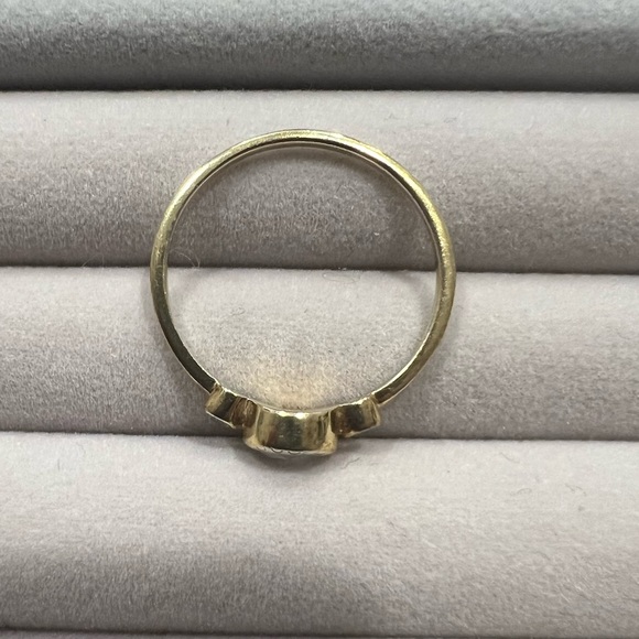 Leah Alexandra Gold Plated Sterling Silver Moonstone Ring in Size 9 - Picture 4 of 7
